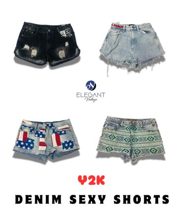 Shorts en denim sexy Y2K - EV2140