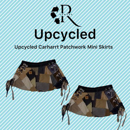 Upcycled Carharrt Patchwork Mini Skirt