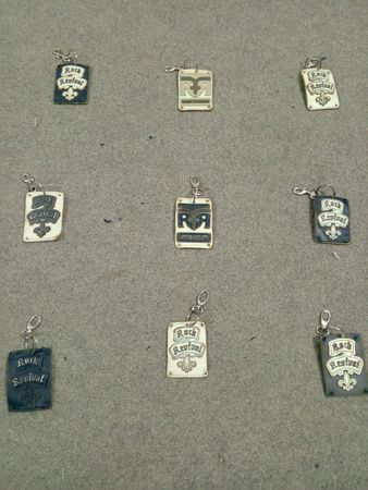 HD1544 Upcycled Rock Revival Key Chains