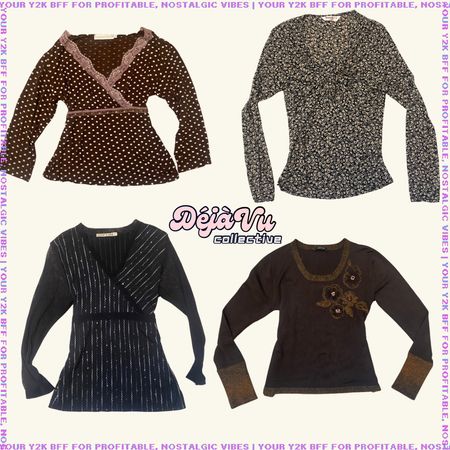 Pack de Tops Gothiques de Romance Rétro