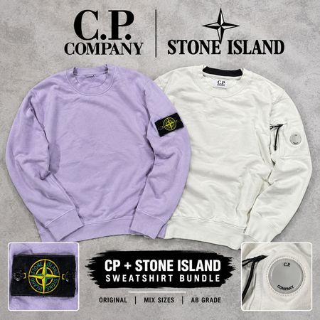 4 Stone Island 6 C.P. Company Sweatshirts – 10 Piece Original Mix Bundle