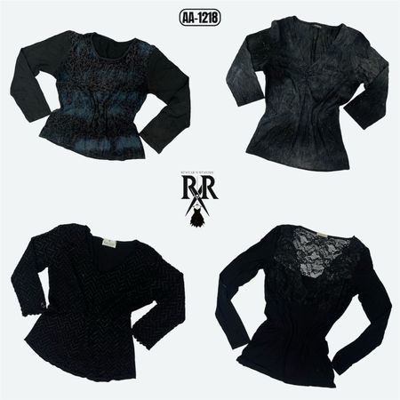 Y2K Retro Blackwave Full Sleeve Tops (AA-1218)