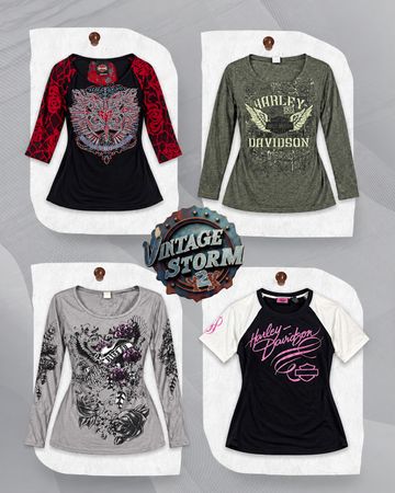 Y2K Harley Davidson LS T-Shirts