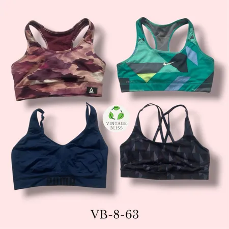 Y2K Vintage Sports Bra Wholesale Bundle – 10 Piece Lot (VB-8-63)