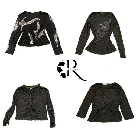 Y2K Unique Girl Printed Full Sleeve Tops RW-2216