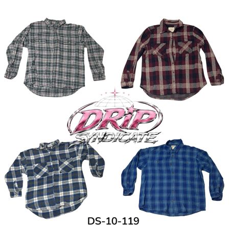 Camicie di flanella accoglienti per uno stile quotidiano senza sforzo (DS-10-119)