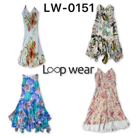 abiti a slip floreali acquerello Fairycore Y2K