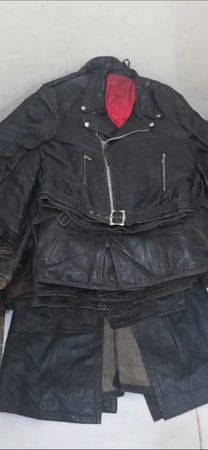 Mens vintage leather german jackets