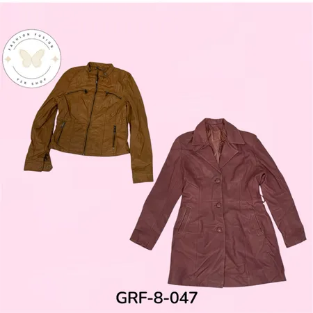 Y2K Mixed Colour Leather Jackets | Vintage Women’s Jacket | Wholesale (GRF-8-046)