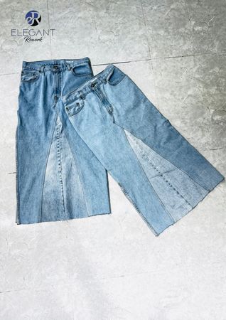 UPCYCLED Denim Long Skirts - EVR0470