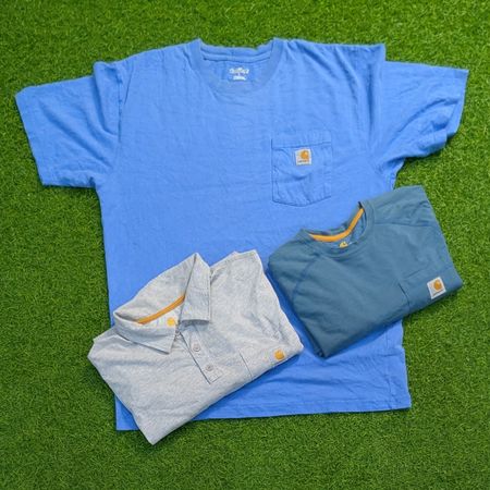 7589 - Camisetas Carhartt de mangas curtas e longas.