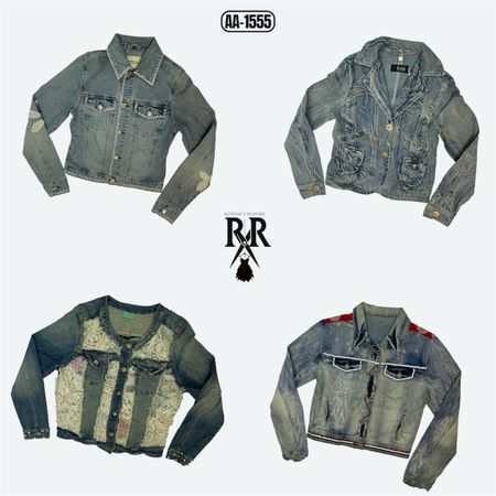 Y2K Vintage Denim Jacket (AA-1555)
