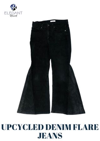 Upcycled Denim Flare Jeans - EVR0260