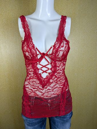 Día 8 Pc Vintage Y2K Corset & Babydoll Tops Collection - Lace Cami & Satin Mesh Wholesale Bundle #50