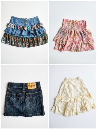Y2k Maxi-Eskirts 10 Stück
