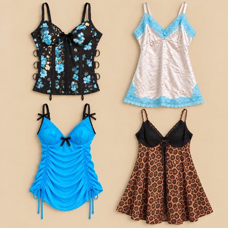 Y2K Bombshell Lingerie Cami Bundle