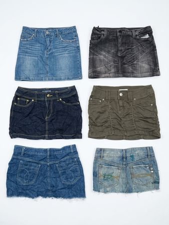 Bulk Vintage Denim Mini Röcke - Y2K Stil (B-02)