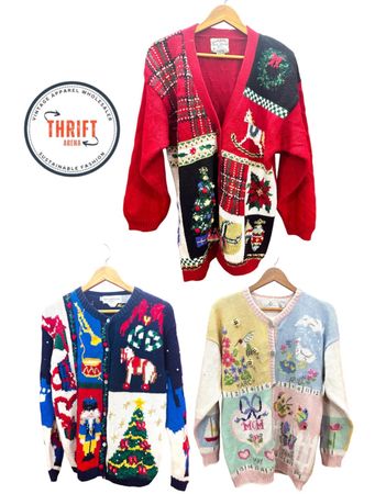 Vintage Christmas Jumpers and Sweaters LX579