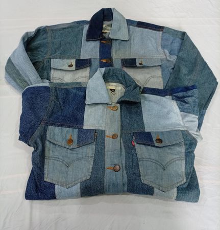 CR11021 Upcycled Levi’s Cropped Jackets