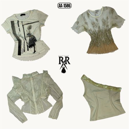 Y2k Soft Girl Aesthetic Mix Tops (AA-1586)