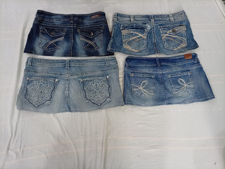 CR10900 Y2K Mini Denim Skirts