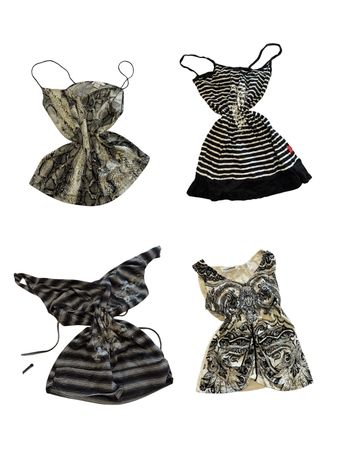 Y2K Snakeskin Print Camisoles-ST-306