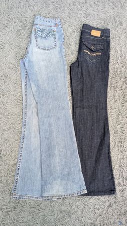 ***Y2K Embroidered Jeans – Retro Flare Denim Styles