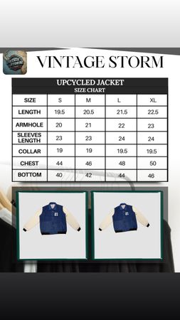 Upcycled Nike Denim Varsity Jacket