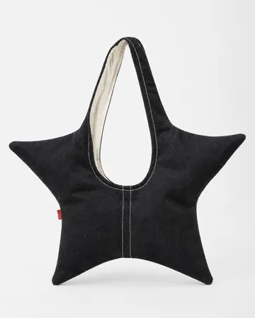 CR2219 UPCYCLED LEVI’S STAR-SHAPE DENIM TOTE BAG