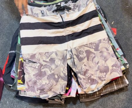 Branded swimming shorts