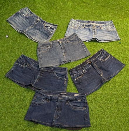 7951 - Gonne in denim mini riciclate
