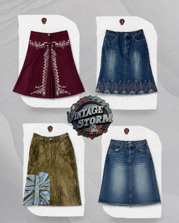 Jupon en denim Y2K revendeur