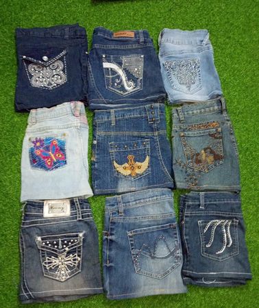 GOGO JEANS AND OTHER MIX BRANDS MINI SKIRTS (C 293)