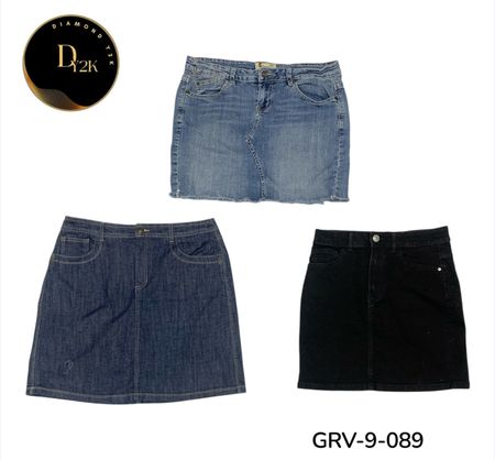 Women’s Vintage Y2K Denim Midi Skirt – Retro Casual (GRav-9-089)