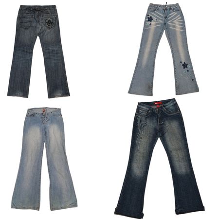 Y2k Flare Embellished jeans
