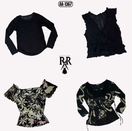 Y2K Dark Rose Mix Tops (AA-1377)