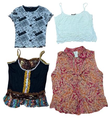 Y2K Tropical Tops 10 pcs At 1384