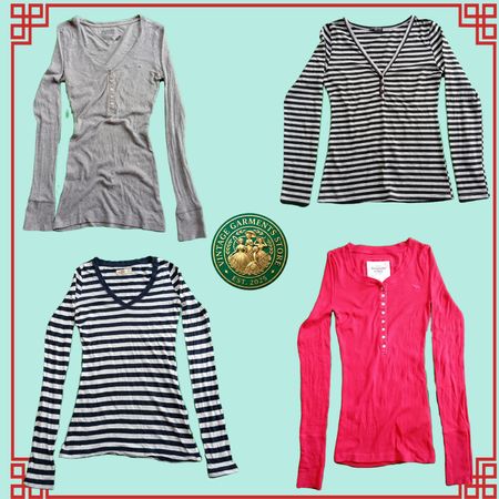 Ladies Long Sleeve Tops | XS to M | Hollister, Hilfiger, A&F, Abercrombie fitch, Ladies Blouse printed,