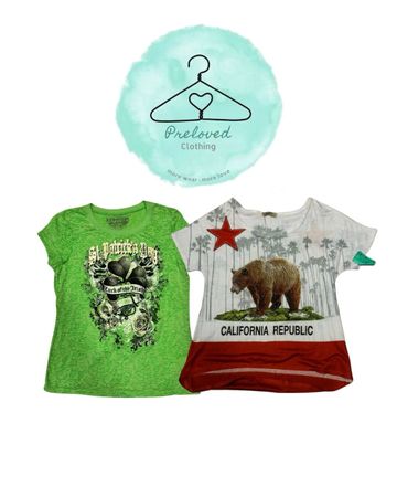 Y2K bedruckte Bluse (020926-19)