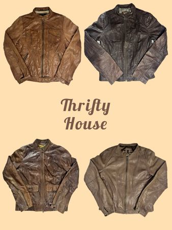 Y2K Chocolate Leather Jacket Collection(TH/633)