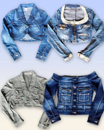 Denim Cropped jacket 20 pieces