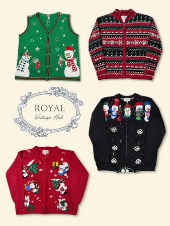 Y2K / vintage Christmas knitwear