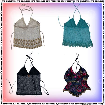 Dos nu en perles upcyclées