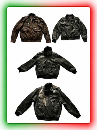 Men’s Vintage Genuine Cow Leather Jackets – A-2 Inspired, Flight, Bomber & Military Styles(ylj-24)
