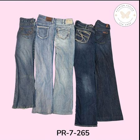 Y2K Women’s Bell Bottom Jeans – Vintage Flare Denim (PR-7-265)