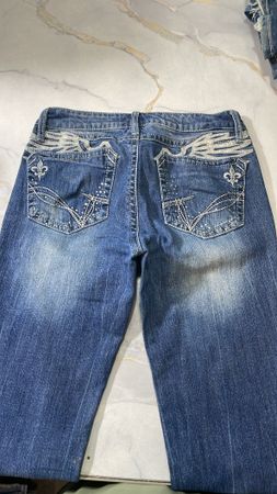 Custom handpick Y2k embroidered jeans bootcut
