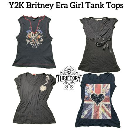 Y2K Britney Era Girl Grunge Tank Tops TY-155