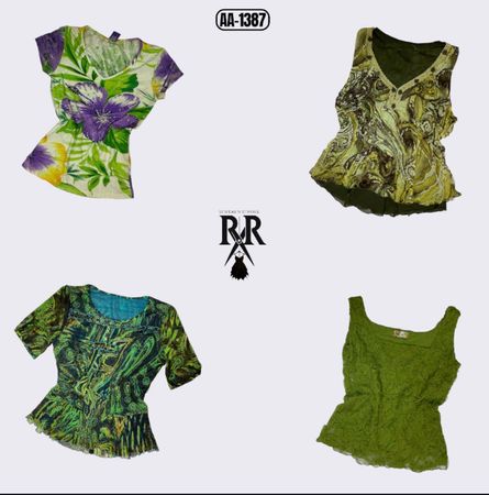 Y2K The Nature Vibe Mix Sleeveless Tops (AA-1387)