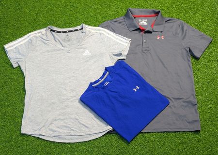 6763 - Nike, Under Armour, Puma, Adidas T-shirts à manches courtes et zip ¼
