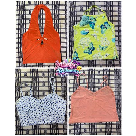 Y2K Vintage Floral & Statement Cami Bundle | VR-381